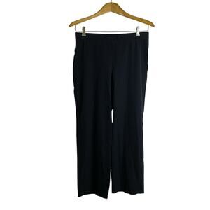 Babette SF Pull On Pants Womens Petite Black Elastic Career Stretch 24.5"